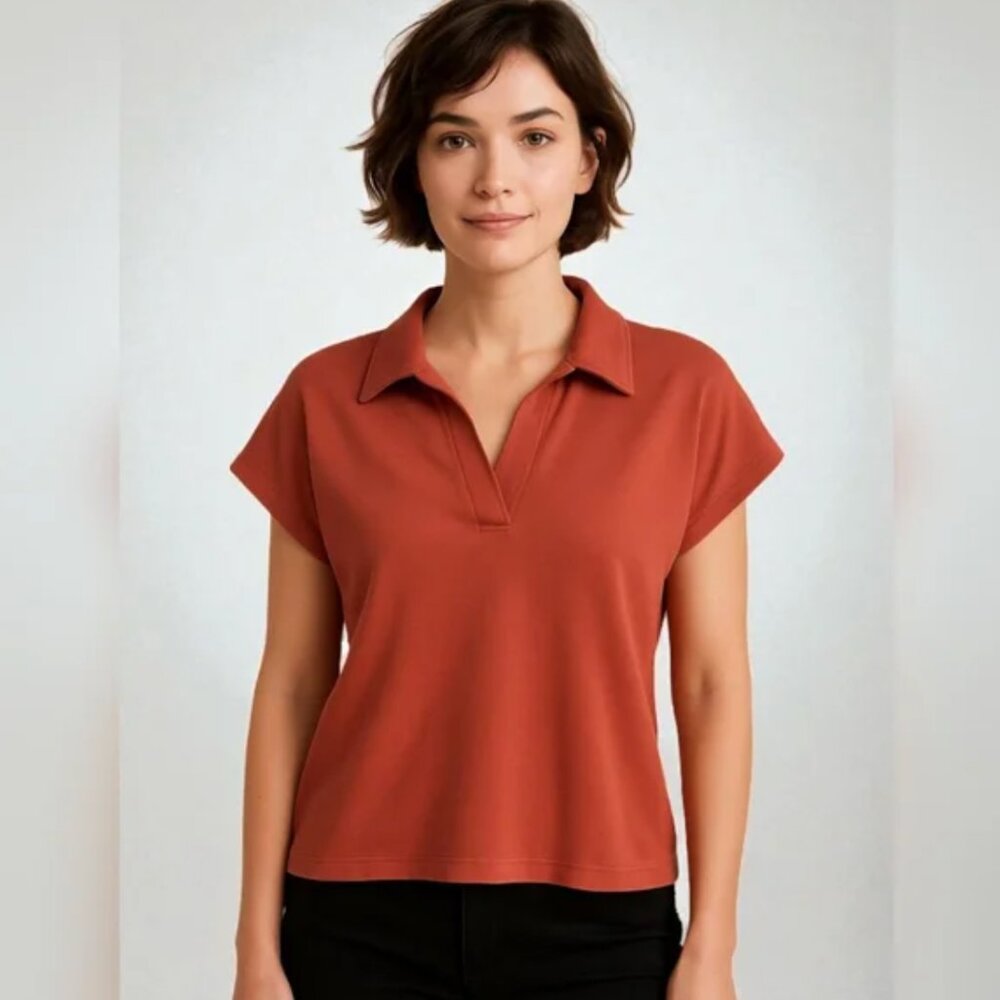 Madewell Short Sleeve Collared Top